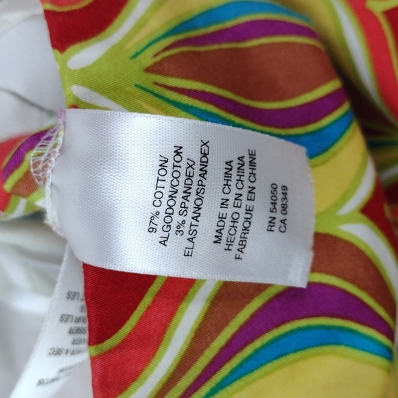 Nine West High Style Colorful Fall Party Cami Dress NWT  SZ 16 - Picture 14 of 16